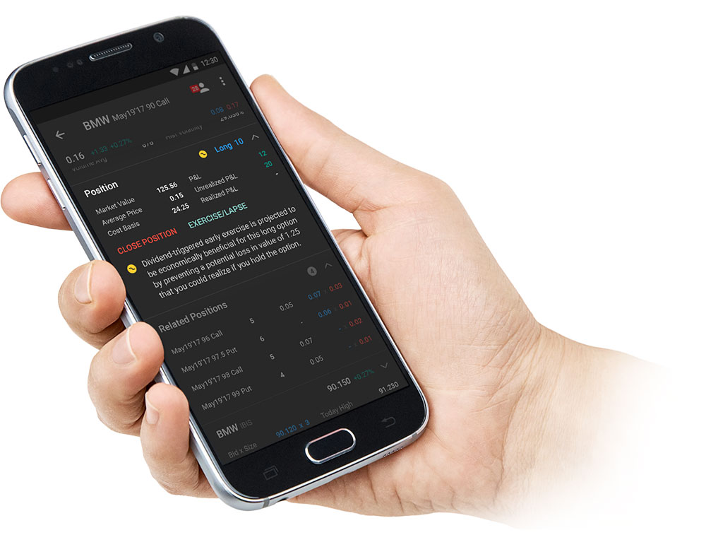 이동중에도 옵션을 관리하세요