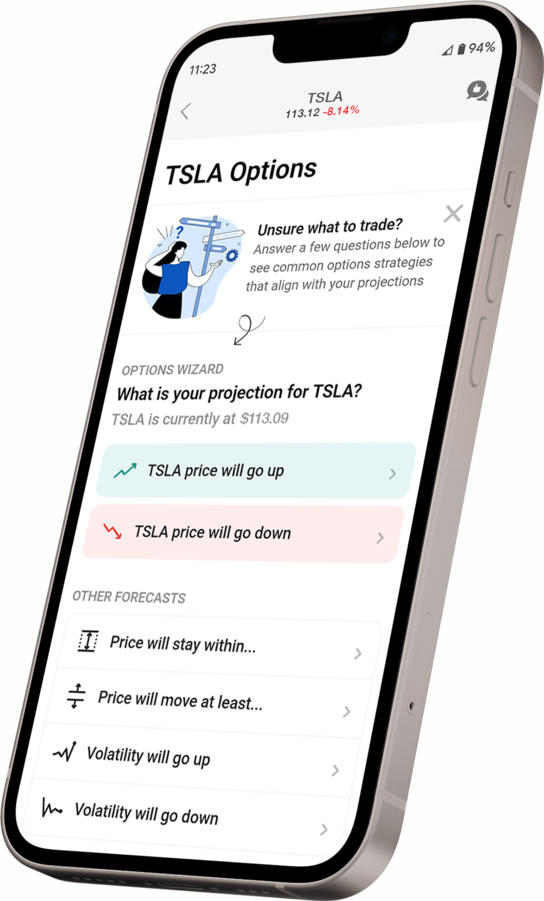 Asistente de opciones