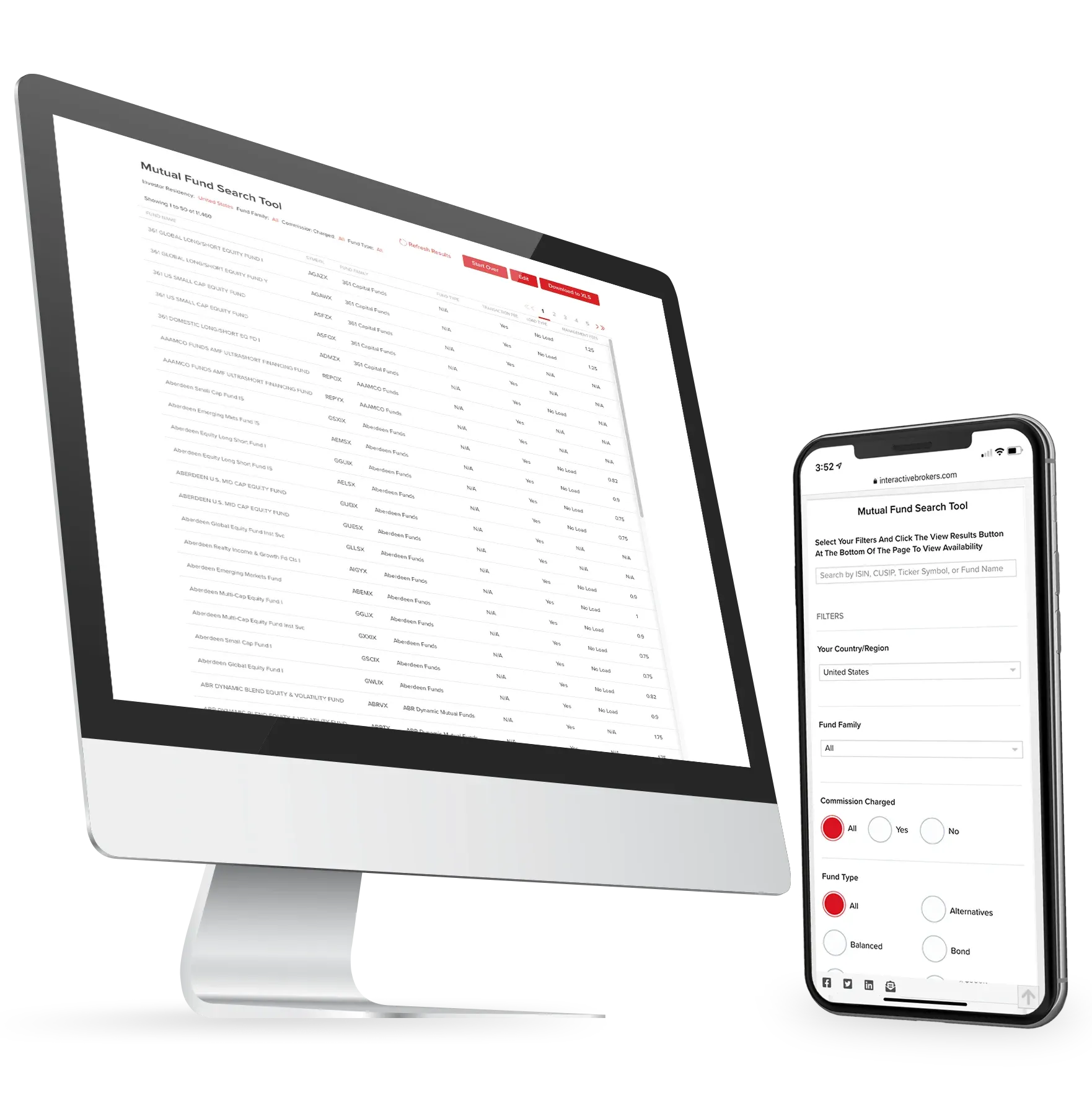 뮤추얼 펀드 검색 컴퓨터 