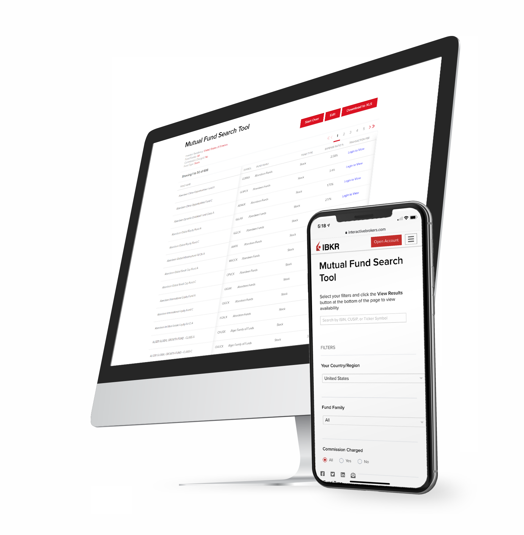 뮤추얼 펀드 검색 컴퓨터 